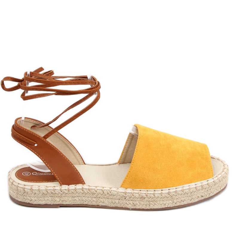 Alpargatas de mujer Andrina Amarillo marrón Alpargatas de mujer Andrina Amarillo marrón