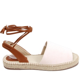 Alpargatas de mujer Andrina Pink beige multicolor rosa