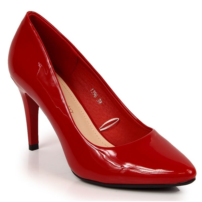AEROBIE Zapatos de tacón lacado rojo W Sergio Leone