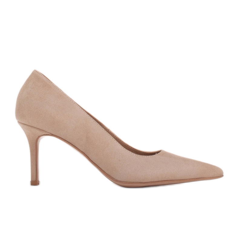 Marco Shoes Tacones elegantes de ante beige