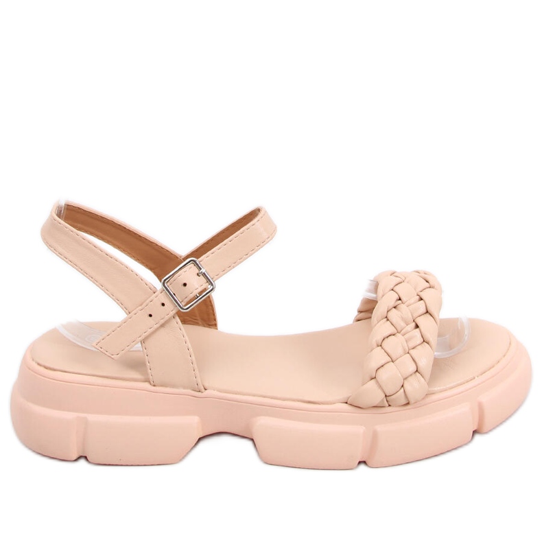Sandalias suela alta Shanti Nude beige