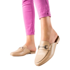 SHELOVET Mocasines babuchas beige