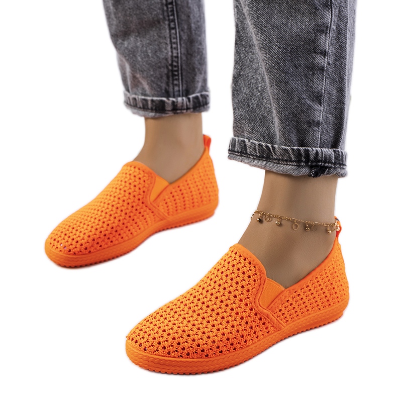 Deportivas caladas naranja Mallory's