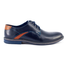 Lukas Zapatos de hombre elegantes 253LU azul marino