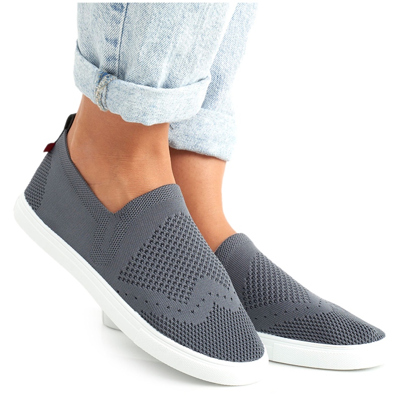 Zapatillas de mujer Slip-on Big Star FF274A607 Gris