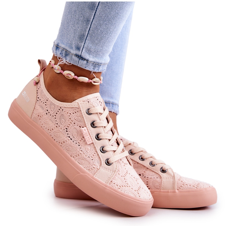 Deportivas caladas Big Star JJ274059 Rosa claro rosado