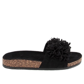 Pantuflas de corcho Berry Black negro