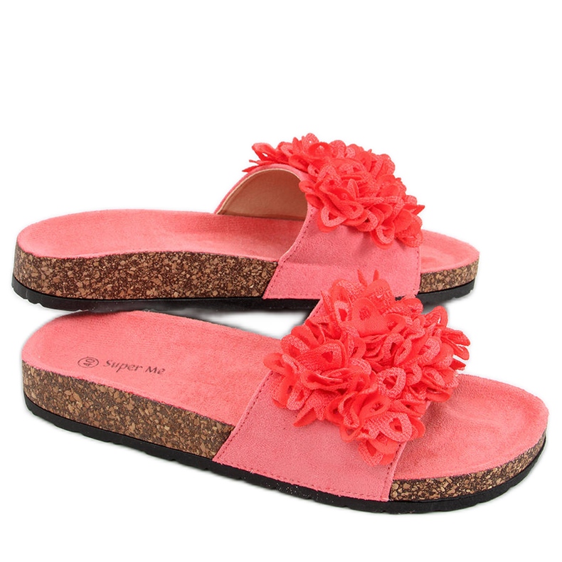 Pantuflas de corcho Berry Coral rosado