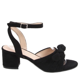 Sandalias de tacón negras Giselle negro