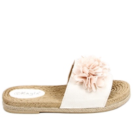 Babuchas Fiesta Floral Primrose Beige