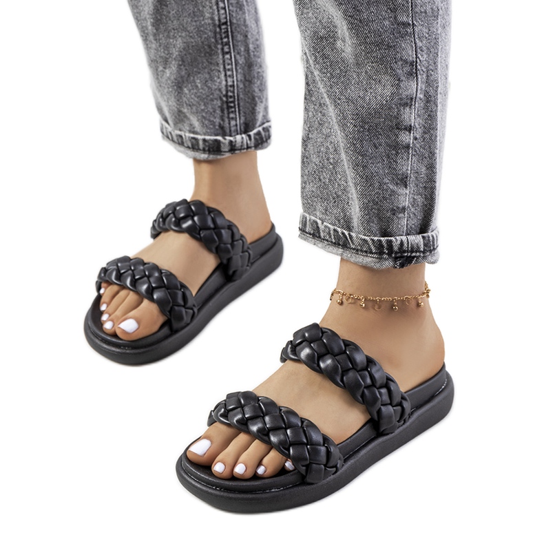 Pantuflas Angas negras negro