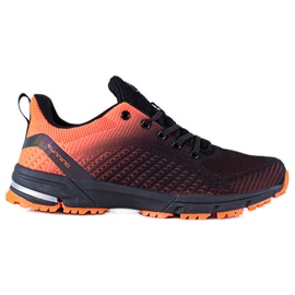 DK Zapatos deportivos negro naranja