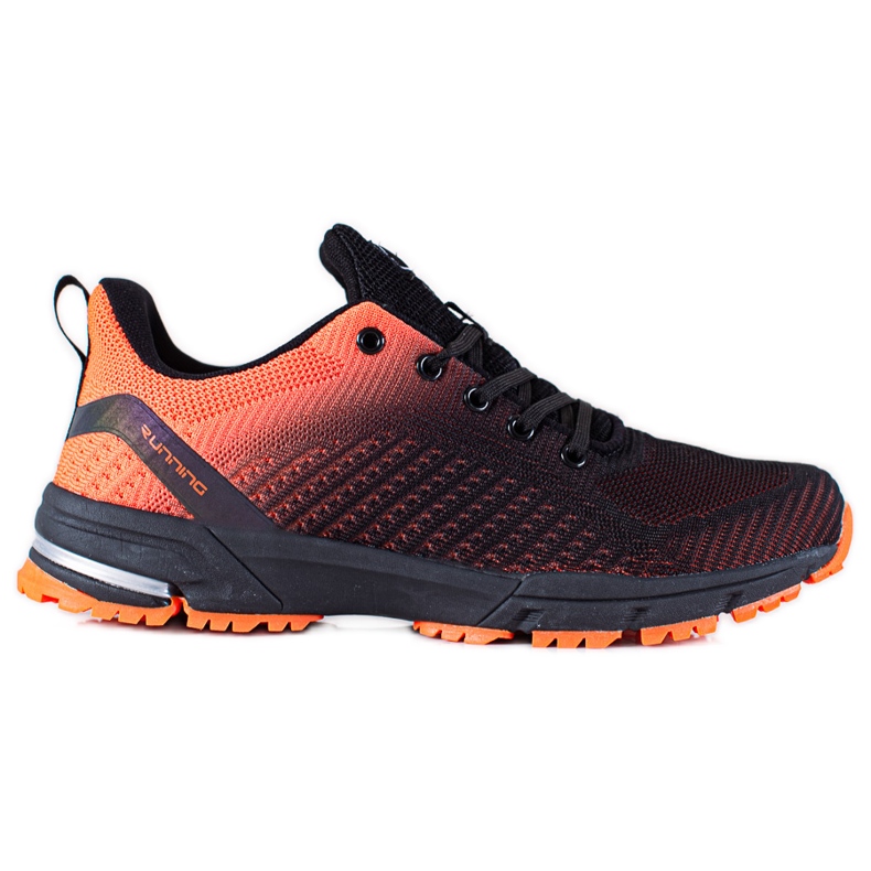 DK Zapatos deportivos negro naranja