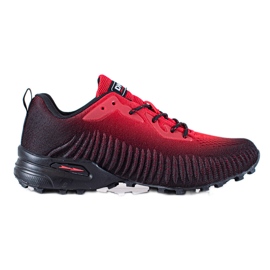 DK Zapatos deportivos negro rojo