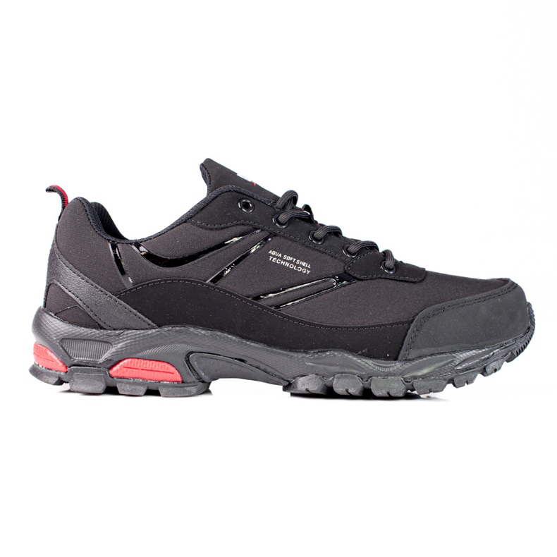 DK Zapatos de trekking para hombres negro