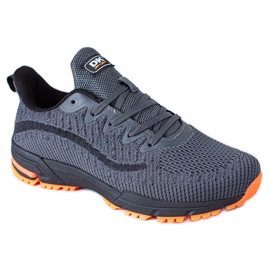 DK Zapatos deportivos cómodos para hombres. gris