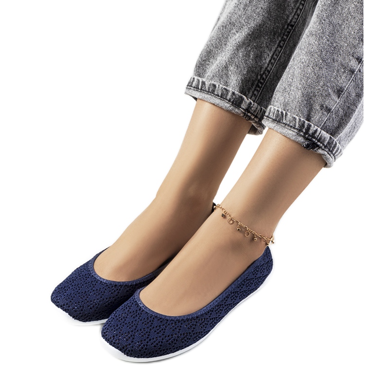 Bailarinas caladas Holmen azul marino Bailarinas caladas Holmen azul marino