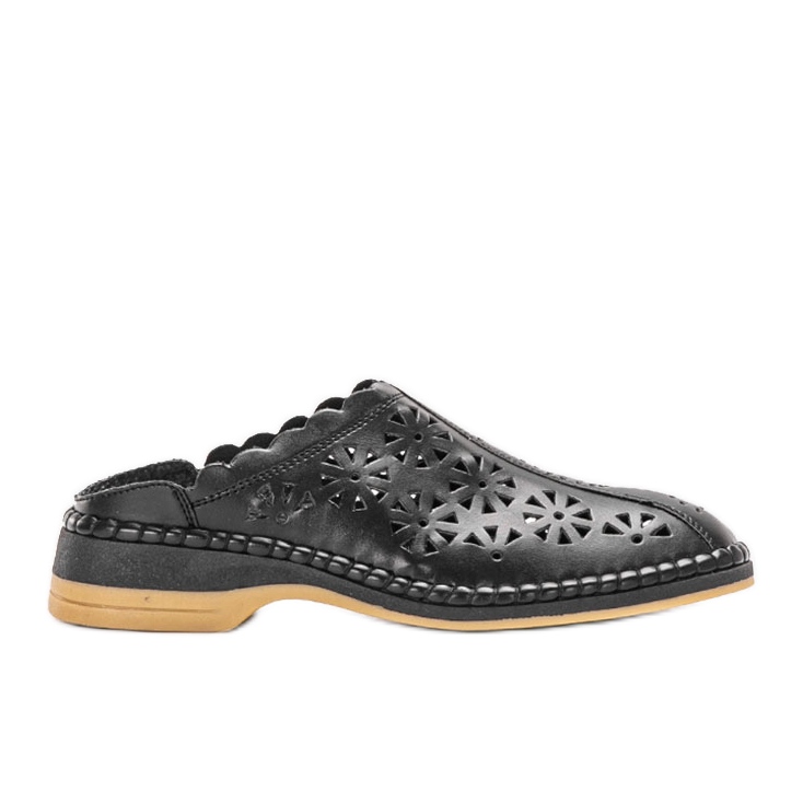Babuchas caladas negras de Fernandes negro