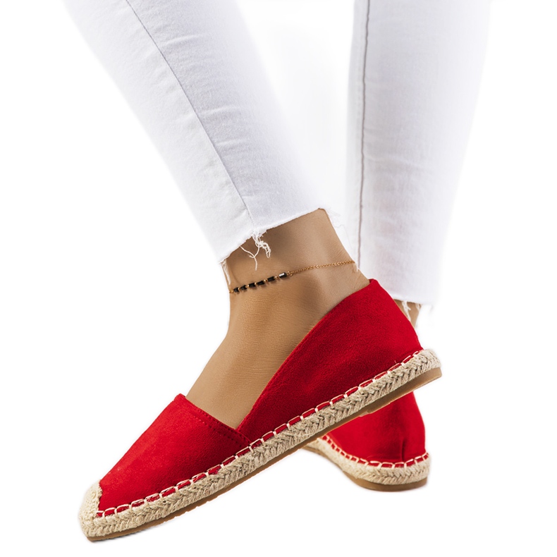 Alpargatas balma mujer rojas rojo