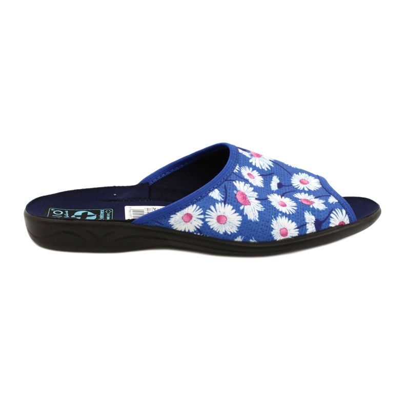 Adanex Pantuflas Mujer Con Flores Gadane SAK1 27153 blanco azul rosado