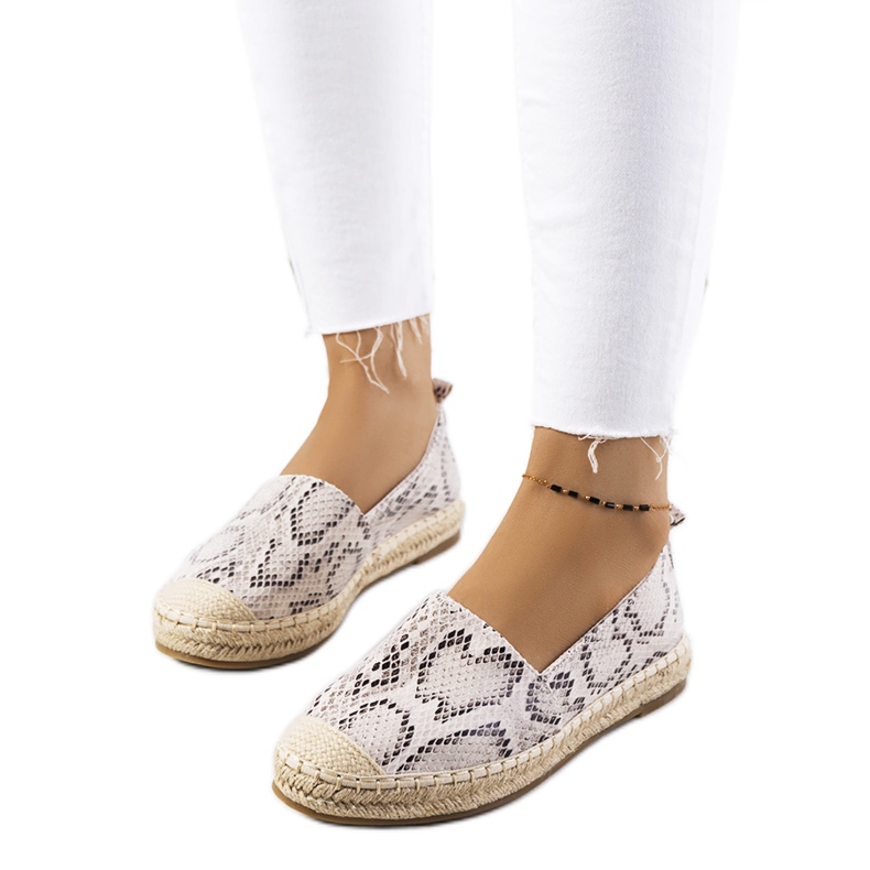 Alpargatas de mujer Cergy beige marrón