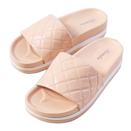 Pantuflas acolchadas rosas Hassell rosado