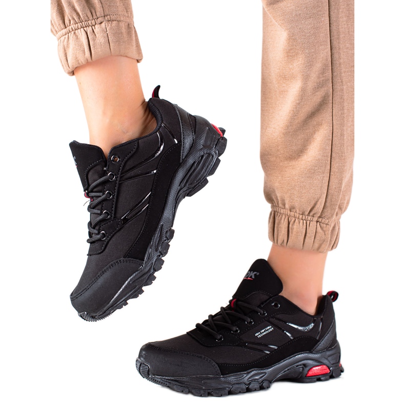 DK Zapatos de trekking cómodos negro DK Zapatos de trekking cómodos negro