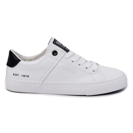 Sneakers de Hombre en Piel Big Star JJ174105 Blanco y Negro