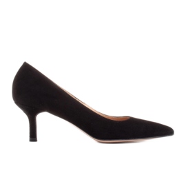 Marco Shoes Elegantes stilettos con tacón bajo negro