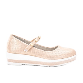 Bailarinas Kuiper beige para niños