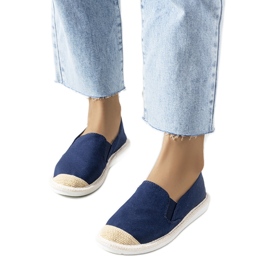 Sandalias azules de Costa púrpura azul marino