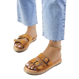 Pantuflas Finnan marrones para mujer marrón