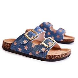 Vinceza Pantuflas Infantiles Cómodas Ander Azul beige