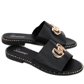 Chanclas mujer Larisa Negro