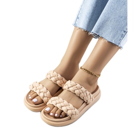 Chanclas de mujer beige