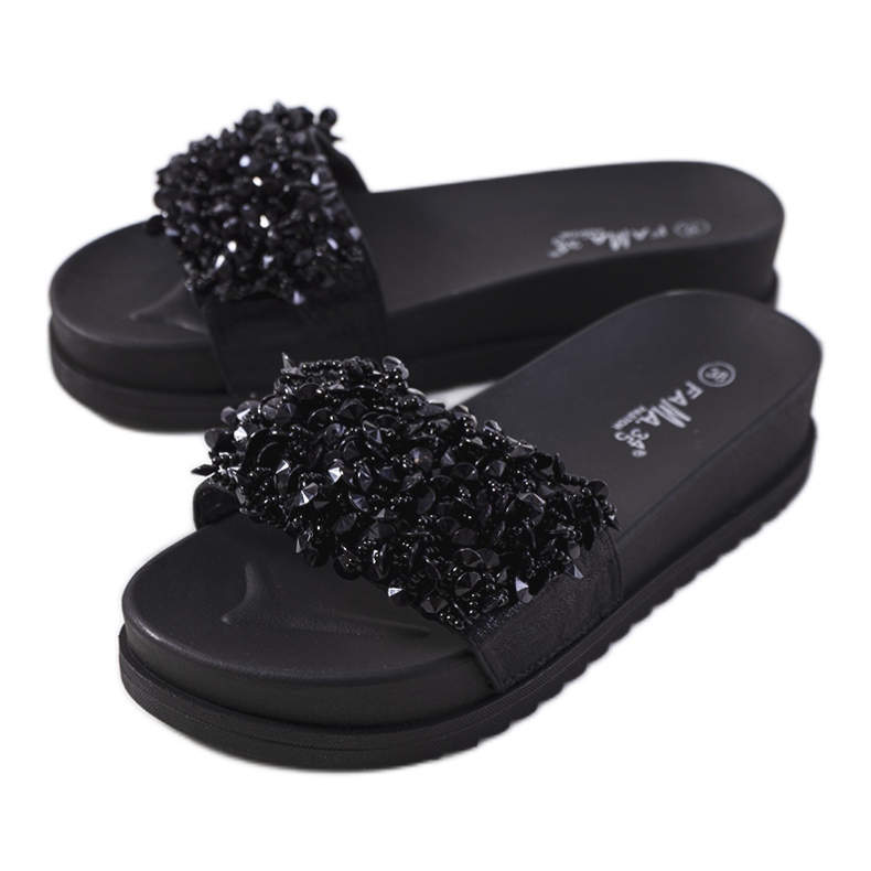 Zapatillas negras en la plataforma Marthas negro
