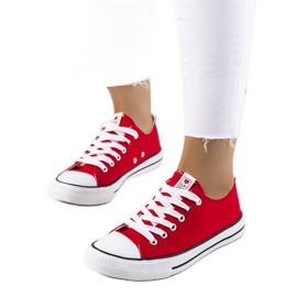 Deportivas clásicas de mujer Kolind rojas rojo