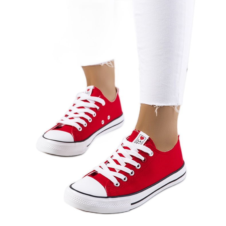 Deportivas clásicas de mujer Kolind rojas rojo
