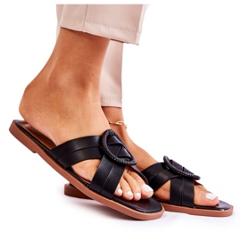 Pantuflas Sansa negras de moda para mujer negro