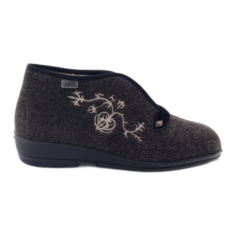 Zapatillas de mujer con aislamiento Befado 031d027 marrón gris