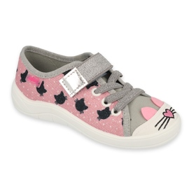 Zapatos befado niño 251X184 rosa gris