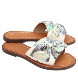 Pantuflas mujer Vors Beige multicolor