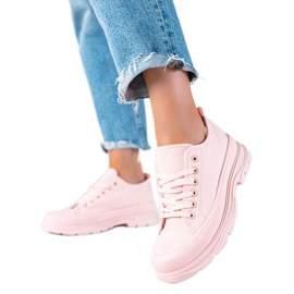 SHELOVET Zapatillas en la plataforma rosado