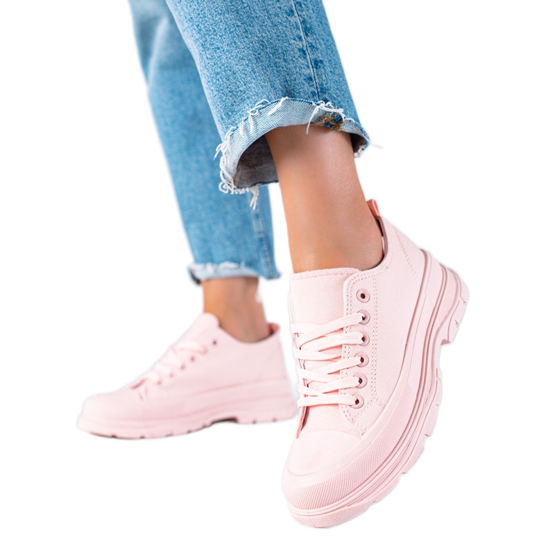 SHELOVET Zapatillas en la plataforma rosado