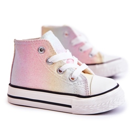 Deportivas Altas Infantiles Blanka Multicolor rosado rosado