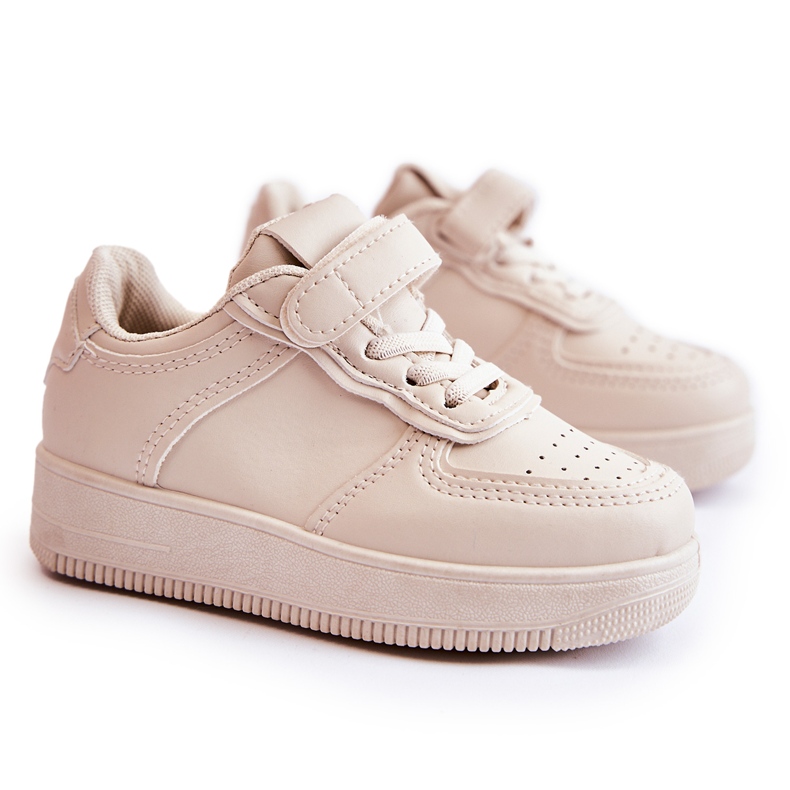 FR1 Deportivas Infantiles con Velcros Beige Elike