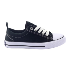 American Club Zapatillas negras American LH20 negras blanco negro