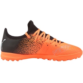 Botas de fútbol Puma Futuro Z 4.3 Tt Jr 106780 01 naranja naranjas y rojos