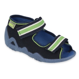 Pantuflas infantiles befado 250P103 azul marino