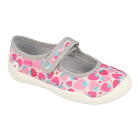 Zapatos befado niño 114X485 rosa gris